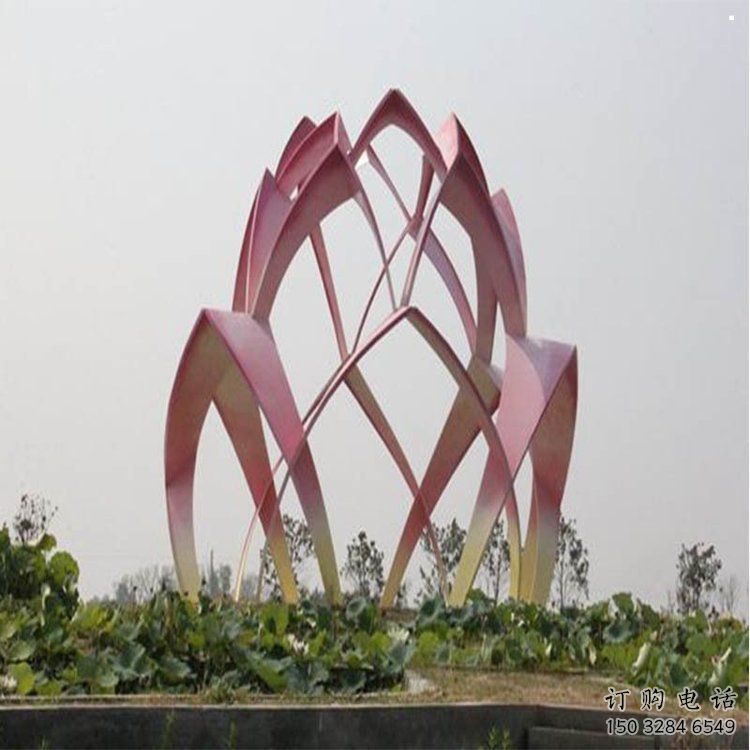 花朵雕塑展品，街頭雕塑，地產郁金香花朵雕塑供需