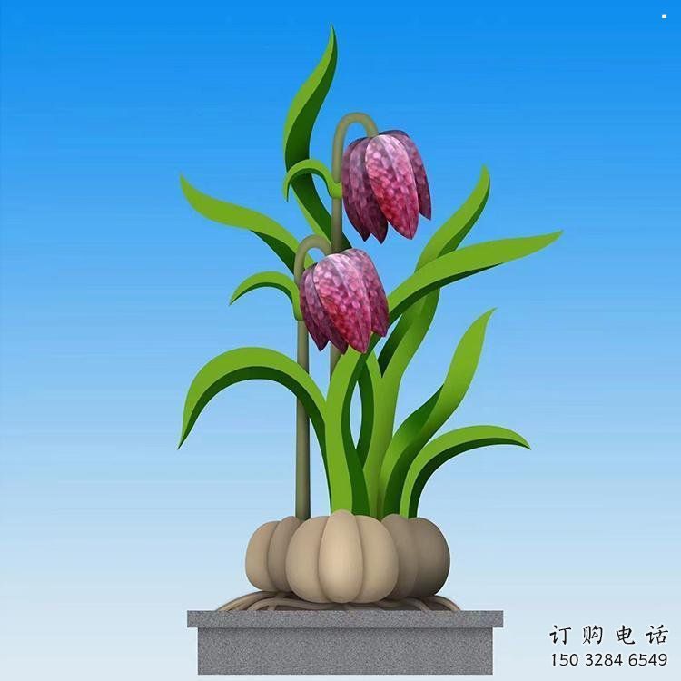 公園蘭花雕塑
