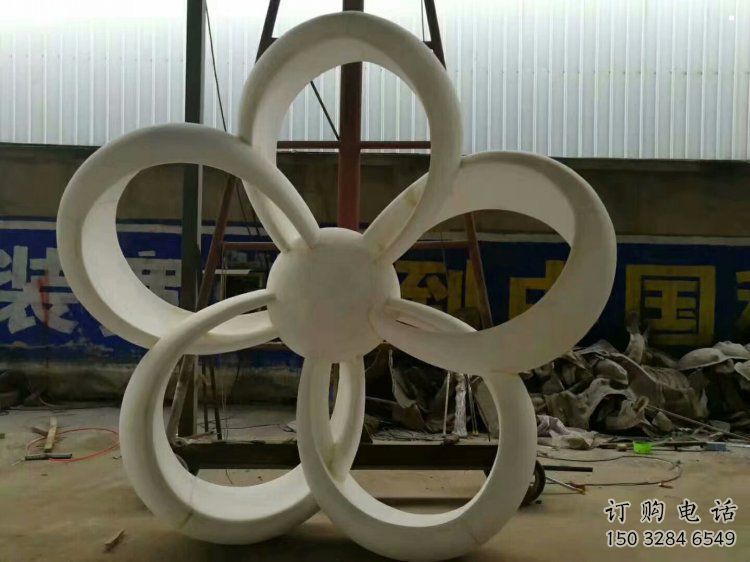 金銀花雕塑廠家，廣場系列，不銹鋼金銀花雕塑供需