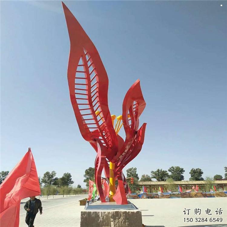 石榴花雕塑選定，景觀雕塑，不銹鋼石榴花雕塑生產商