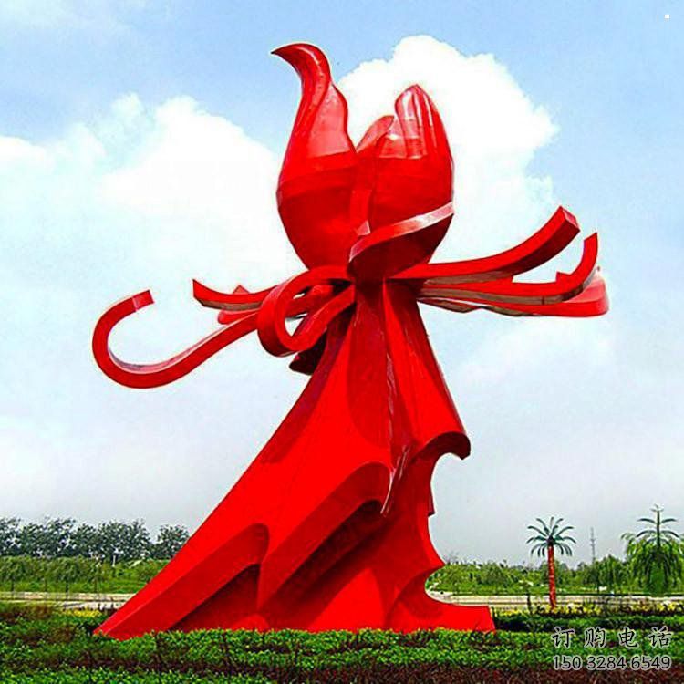 石榴花雕塑承接，廣場(chǎng)雕塑，不銹鋼石榴花雕塑定制