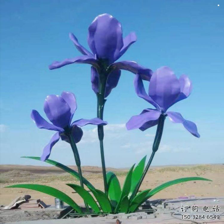 金屬紫丁香雕塑承接，陸地擺件，廣場紫丁香雕塑制造商