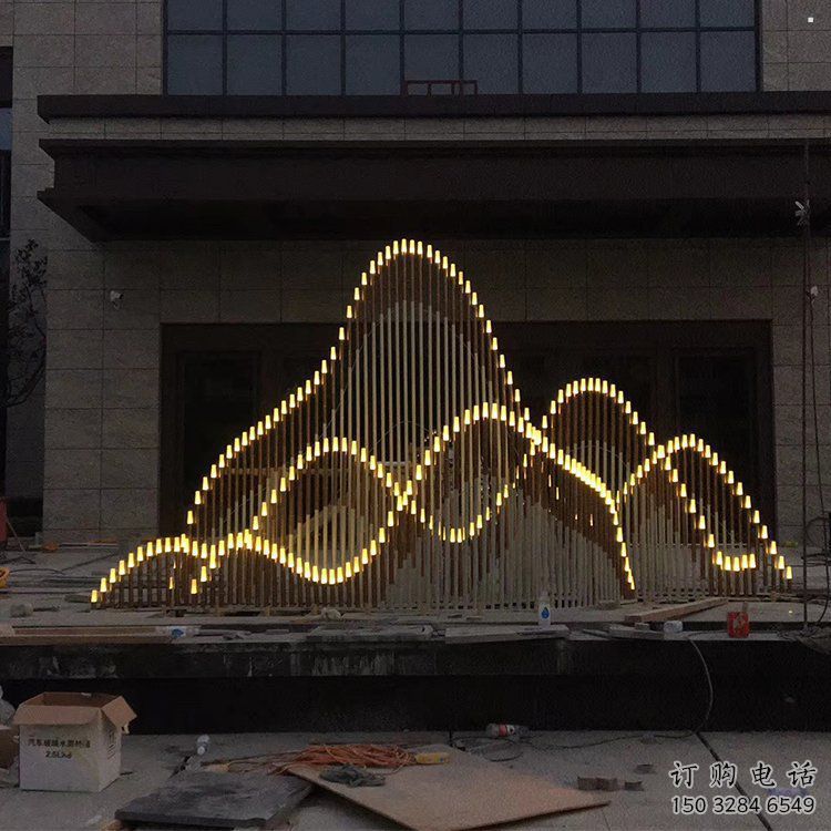 房地產假山雕塑，仿古景觀雕塑，噴砂制造