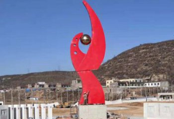 鳳凰雕塑通用，街頭雕塑，幾何抽象鳳凰雕塑標準廠家