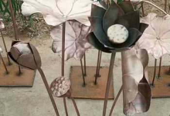 荷葉雕塑廠家精選，街頭藝術，公園銅荷葉雕塑承接