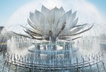 蓮花雕塑定做，美陳雕塑，蓮花噴泉雕塑廠家精品