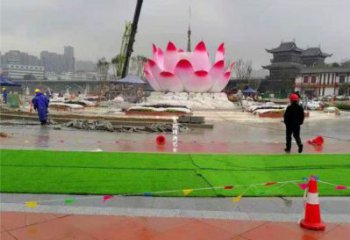 蓮花雕塑特供，美陳雕塑，蓮花噴泉雕塑定制廠家