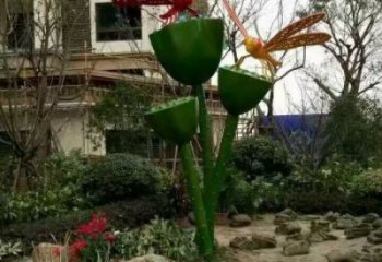 廣場蓮藕雕塑