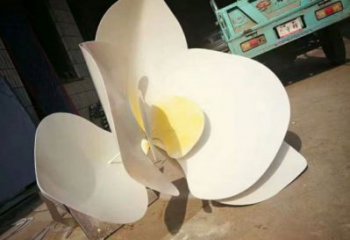 蘭花雕塑生產(chǎn)，景區(qū)案例，彩繪蘭花花朵雕塑優(yōu)選