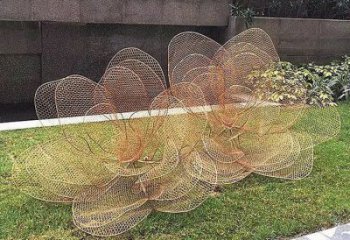 花朵雕塑選用，景區案例，鏤空花朵雕塑廠家通用