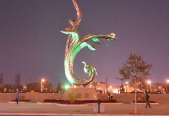 公園蘭花雕塑