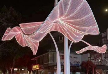 花傘雕塑預定，小區擺件，不銹鋼花傘雕塑廠家精品