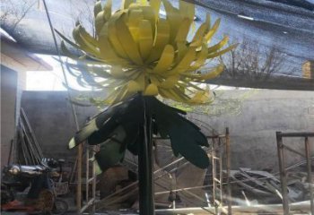 菊花雕塑廠家，景觀概念，不銹鋼菊花雕塑通用
