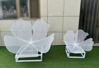 梨花雕塑工程制作，戶外雕塑，鏤空百合花雕塑優選