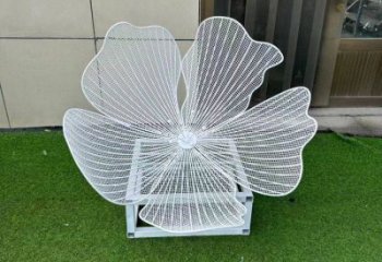 梨花雕塑供應，景觀雕塑，美陳鏤空梨花雕塑素材制造