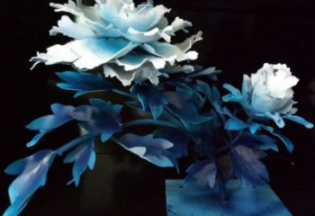 山茶花雕塑服務商，美陳雕塑，仿真山茶花雕塑廠家