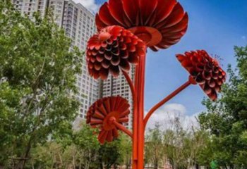 大型梧桐花雕塑制作，花園小品，梧桐花雕塑廠家提供