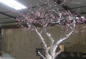 櫻花雕塑優選，城市裝飾，不銹鋼櫻花雕塑訂做廠家