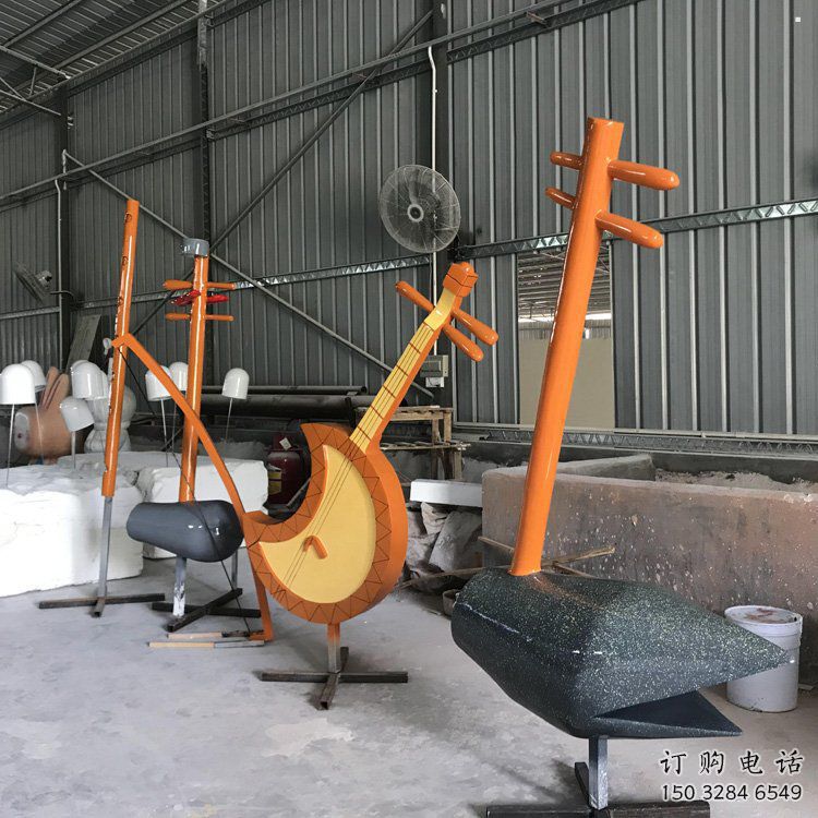 二胡雕塑精品，景觀雕塑，不銹鋼二胡雕塑生產(chǎn)商