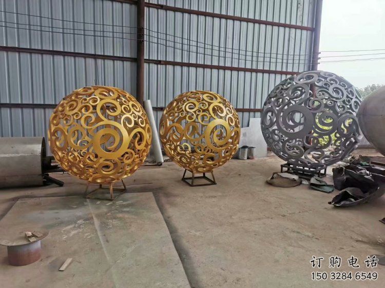 燈光球雕塑制造，廣場(chǎng)雕塑，制造不銹鋼燈光球雕塑廠家