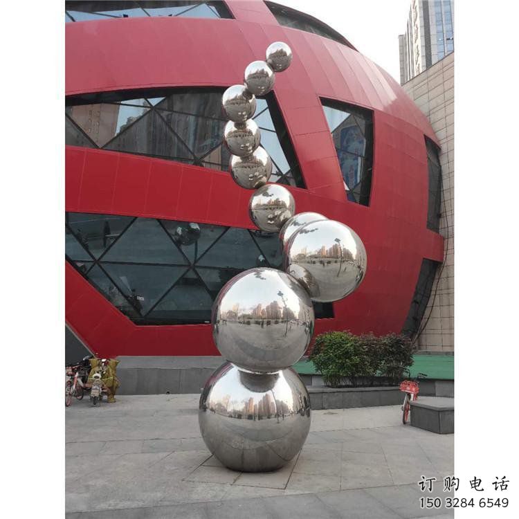 分子球雕塑生產商，地標擺件，不銹鋼分子球雕塑生產