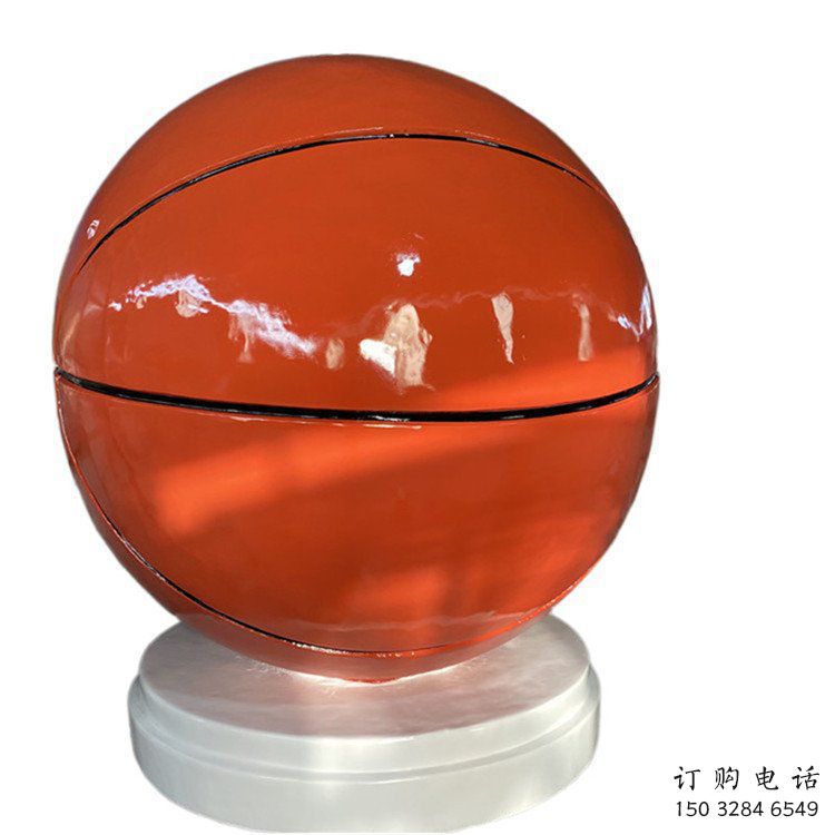 籃球景觀雕塑供應，市標雕塑，玻璃鋼籃球雕塑生產商