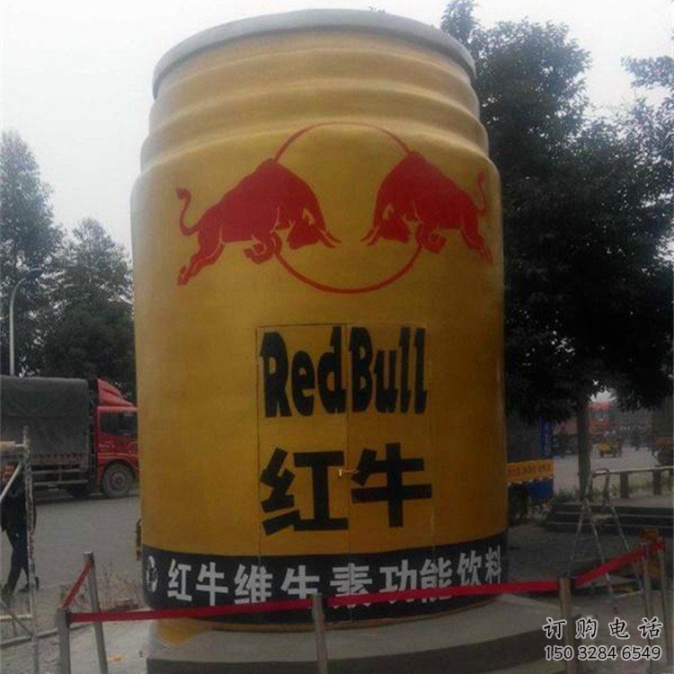 飲料瓶雕塑制造商，小區擺件，玻璃鋼飲料瓶雕塑提供