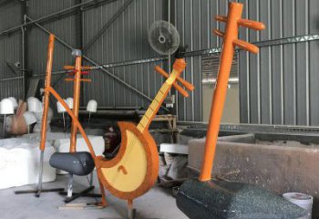 二胡雕塑精品，景觀雕塑，不銹鋼二胡雕塑生產(chǎn)商
