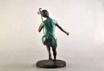 拉二胡雕塑專供，景觀雕塑，小區民俗人物雕塑標準