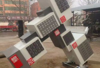 鋼管魔方雕塑