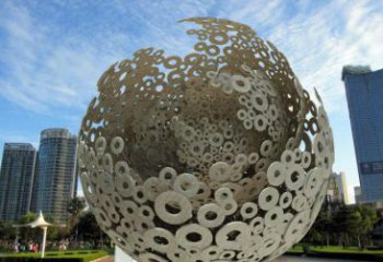 現(xiàn)代球形雕塑承接，歐式風格，鏤空球形雕塑精選