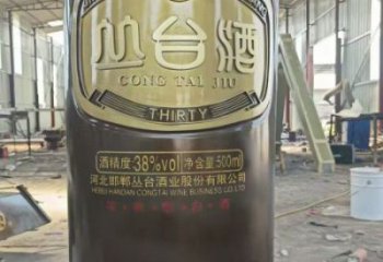 室內(nèi)酒瓶雕塑，拉絲景觀(guān)雕塑，抽象效果