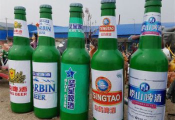 啤酒瓶雕塑供給，戶外雕塑，玻璃鋼啤酒瓶雕塑選用