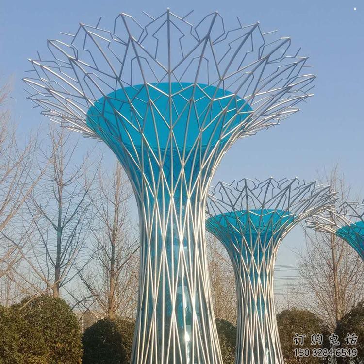 大型鏤空樹(shù)雕塑常用，戶外擺放，烤漆鏤空樹(shù)雕塑廠