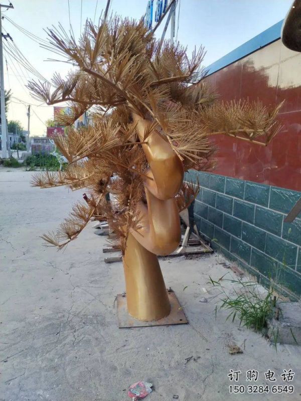 庭院松樹雕塑