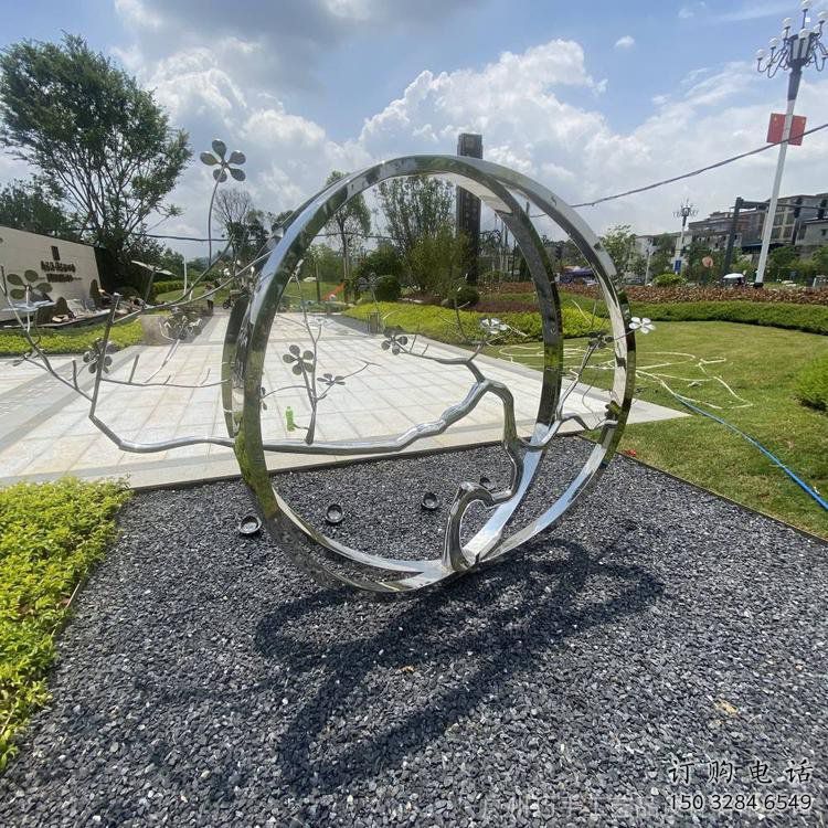 圓環(huán)樹雕塑預定，戶外雕塑，不銹鋼圓環(huán)樹雕塑特供