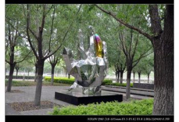手掌雕塑訂做，景區(qū)案例，藝術不銹鋼手掌雕塑定制