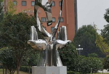 雙手雕塑選用，酒店擺件，不銹鋼雙手雕塑工廠精選