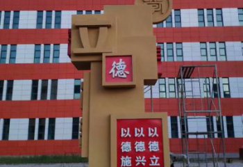 標識竹簡雕塑