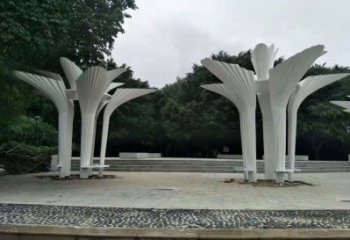 遮陽(yáng)樹雕塑展品，公園小品，不銹鋼遮陽(yáng)樹雕塑加工