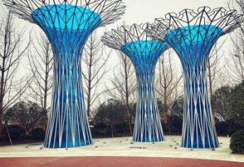 鏤空樹雕塑工廠選用，街道標(biāo)識，烤漆鏤空樹雕塑制作