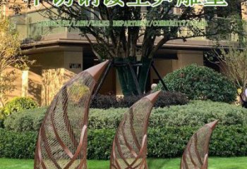 竹筍雕塑服務商，街景小品，鏤空不銹鋼竹筍雕塑點擊