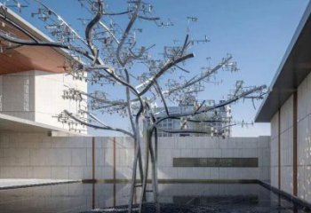 風鈴樹雕塑通用，鍛造工藝，不銹鋼風鈴樹雕塑通用