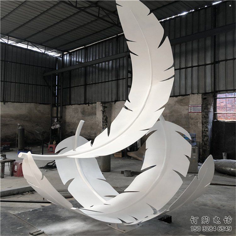 羽毛雕塑預(yù)定，城區(qū)小品，民俗烤漆羽毛雕塑制造商