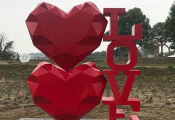 藝術love雕塑承接，景區案例，公園不銹鋼love雕塑定制