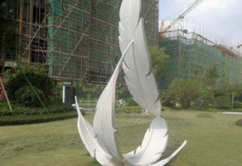 羽毛雕塑工廠標(biāo)準(zhǔn)，多彩藝術(shù)，景觀烤漆羽毛雕塑供應(yīng)