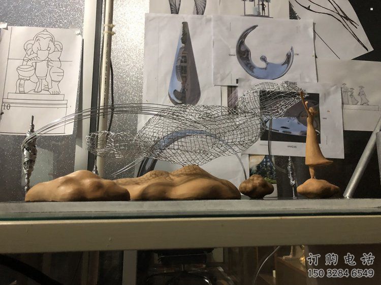 金屬云朵雕塑，美陳原理，鏤空工藝制作