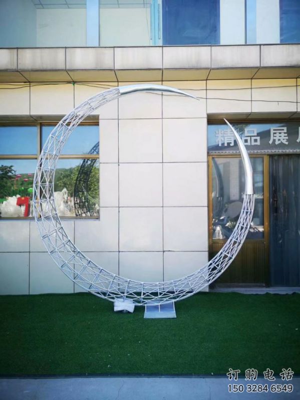 鍛鋼圓環雕塑精選，露天雕塑，鏤空圓環雕塑展品