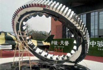 雙環(huán)雕塑提供，露天雕塑，不銹鋼雙環(huán)雕塑生產(chǎn)承接