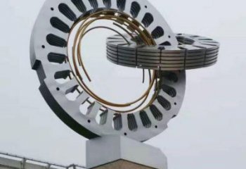 雙環(huán)雕塑展品，景觀概念，鏤空不銹鋼雙環(huán)雕塑優(yōu)選